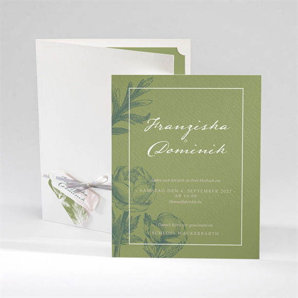 Klappkarte Hochzeitseinladung N92040