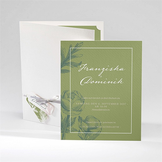 Hochzeitseinladung Englischer Garten