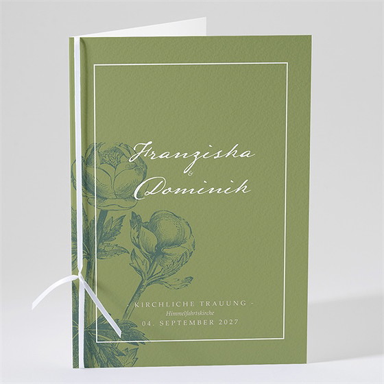 Kirchenheft Hochzeit Englischer Garten