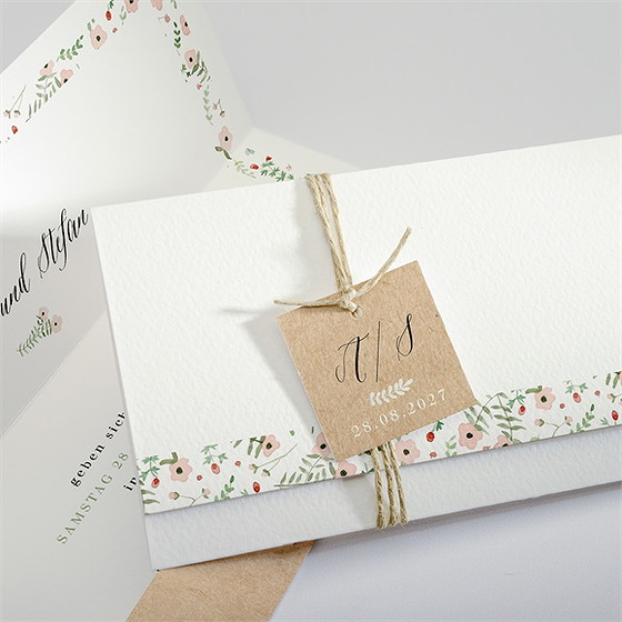 Hochzeitseinladung Blumenwiese