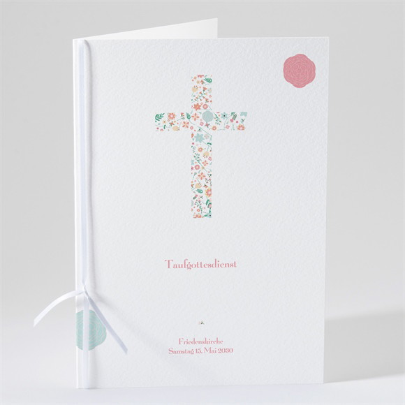 Kirchenheft Taufe Liberty Kreuz ref.N49165