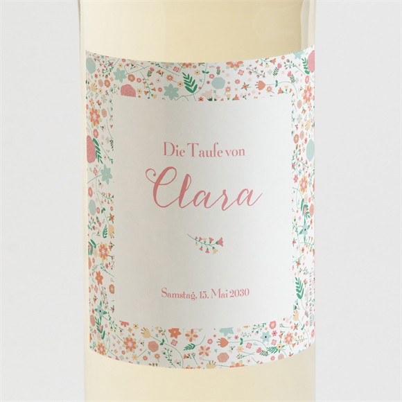 Flaschenetikett Taufe Liberty Kreuz ref.N3001466