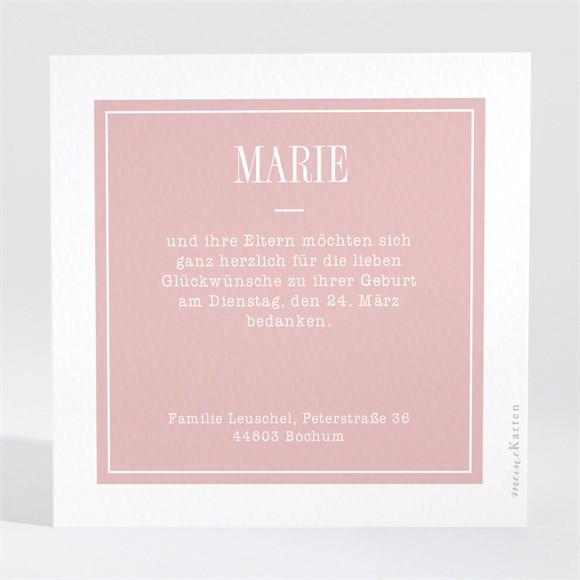 Dankeskarte Geburt Das kleine Wunder ref.N3001467