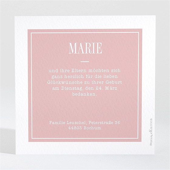 Dankeskarte Geburt Das Kleine Wunder