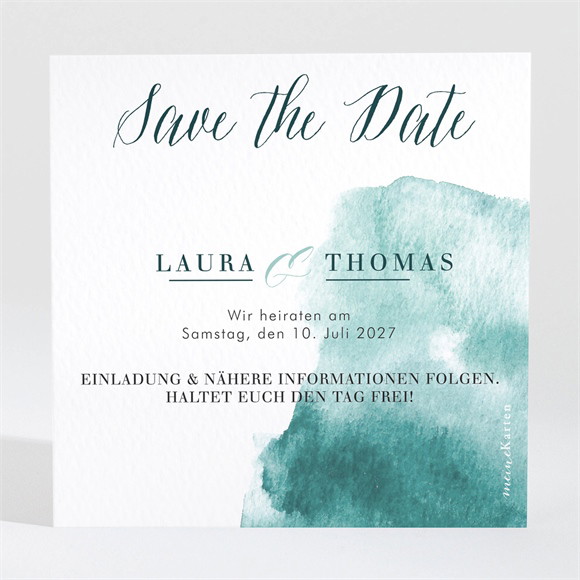 Save the Date Karte Wald Aquarell ref.N3001469
