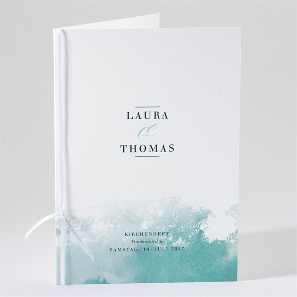 Kirchenheft Hochzeit Wald Aquarell ref.N49166