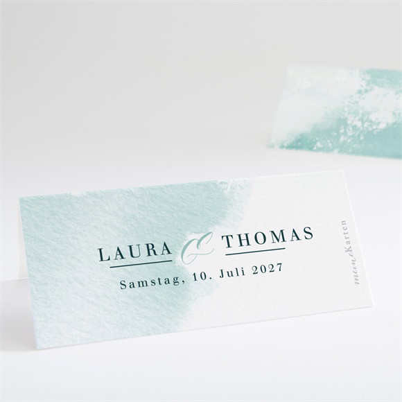 Tischkarte Hochzeit Wald Aquarell ref.N440678