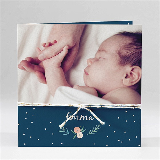 Geburtskarte Schönes Foto