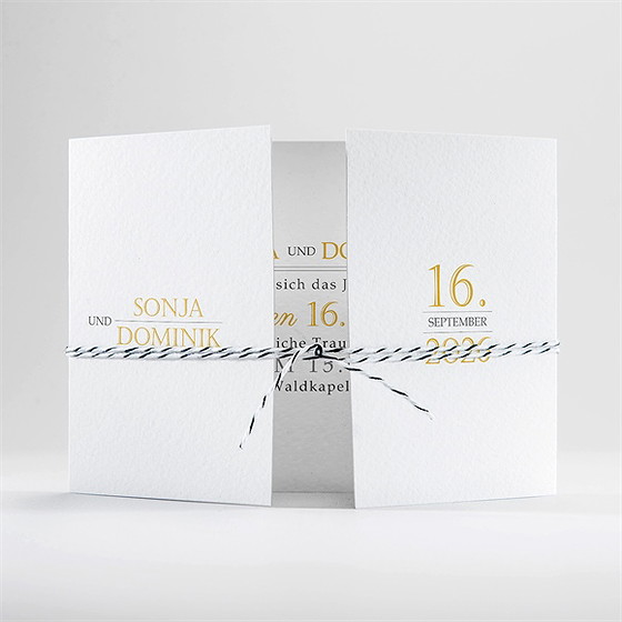 Hochzeitseinladung Der Goldene Tag