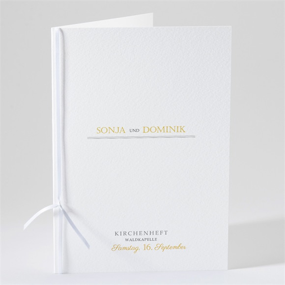 Kirchenheft Hochzeit Der goldene Tag ref.N49168