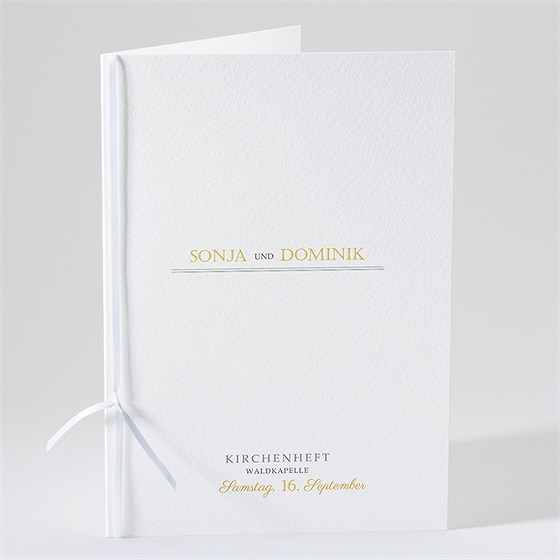 Kirchenheft Hochzeit der goldene tag