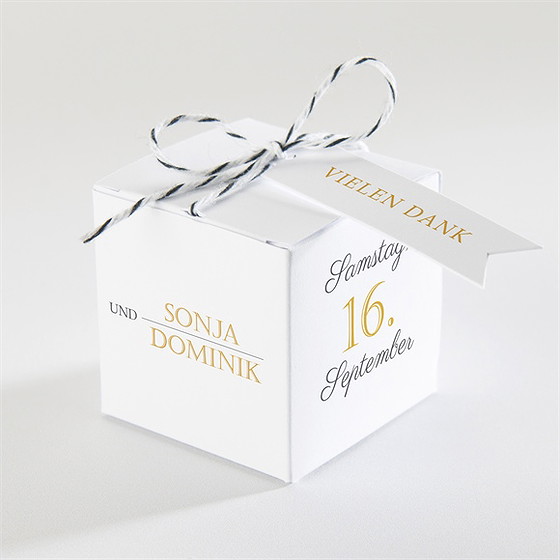 Geschenkbox Hochzeit Der Goldene Tag