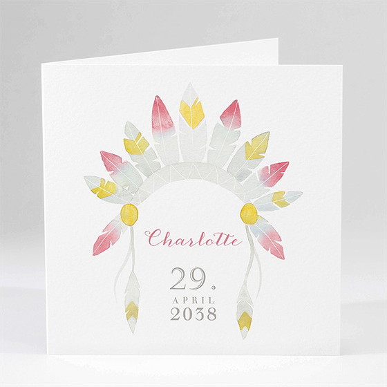 Geburtskarte Meine Kleine Indianerin