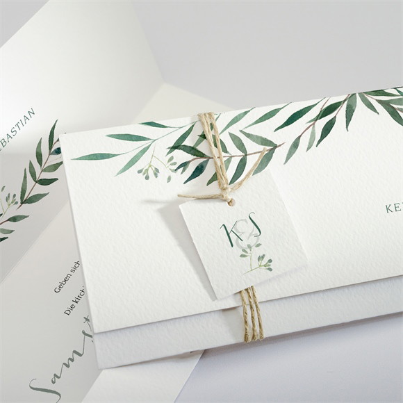 Hochzeitseinladung Olivenzweig ref.N94106