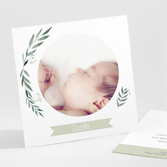 Dankeskarte Geburt Ländlich ref.N30168