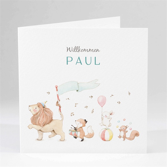 Geburtskarte Die Musikanten ref.N451120