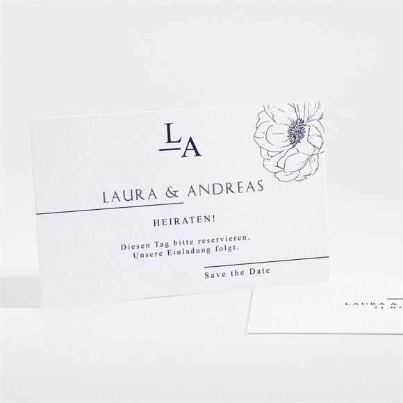 Save the Date Karte Pfingstrose ref.N16115