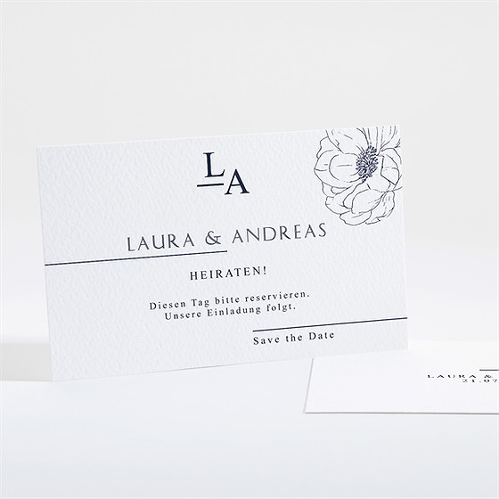 Save The Date Karte Pfingstrose