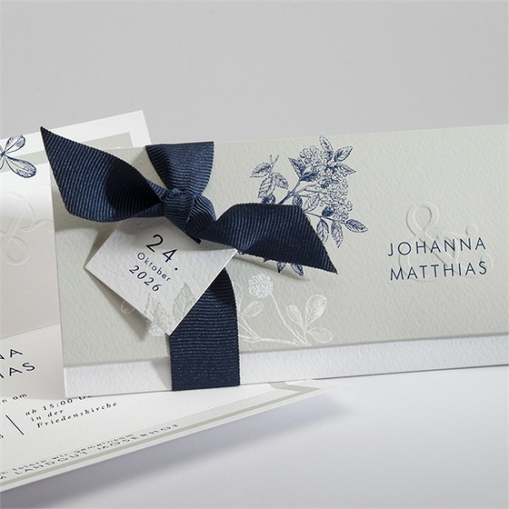 Hochzeitseinladung Blühender Zweig