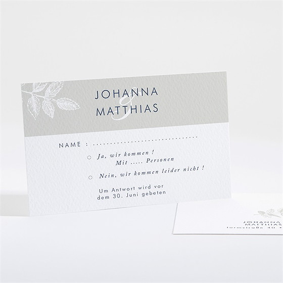 Antwortkarte Hochzeit blühender zweig