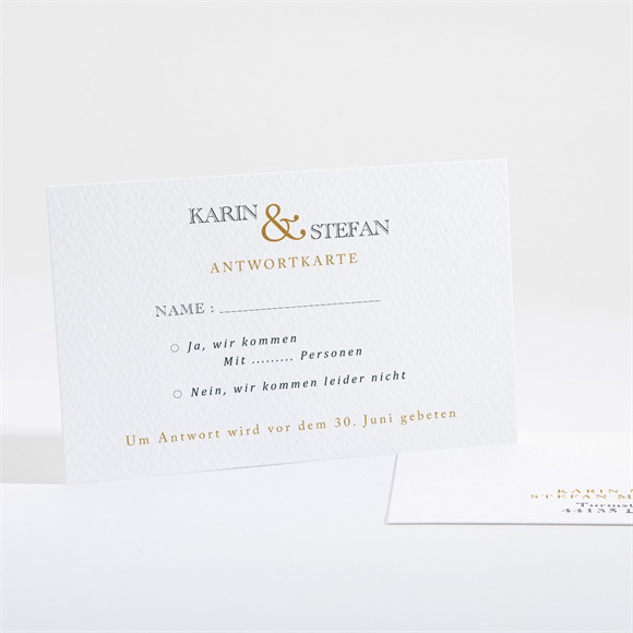 Antwortkarte Hochzeit Eng verbunden ref.N16108