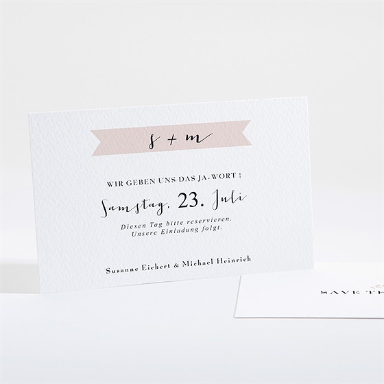 Save The Date Karte Reine Eleganz