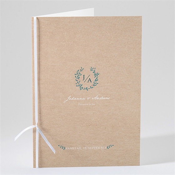 Kirchenheft Hochzeit wintergrün