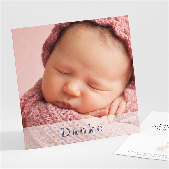 Dankeskarte Geburt Kleiner Eisbär ref.N30172