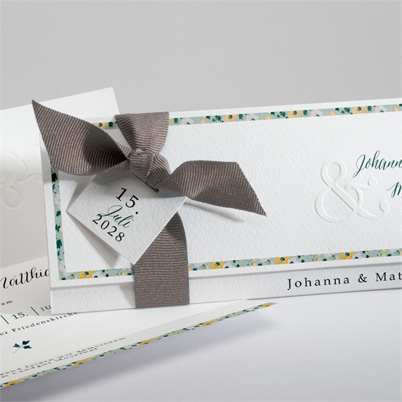 Hochzeitseinladung Floraler Rahmen ref.N94118