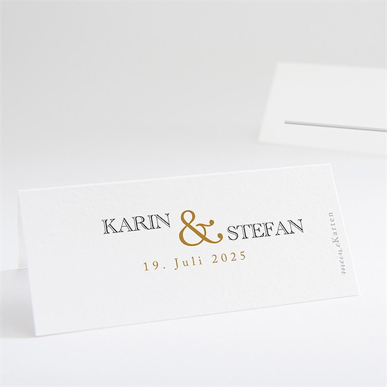 Tischkarte Hochzeit Eng Verbunden