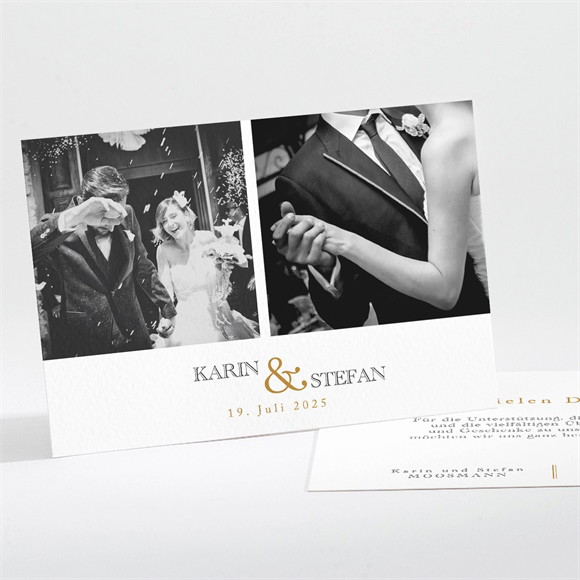 Dankeskarte Hochzeit Eng verbunden ref.N111233