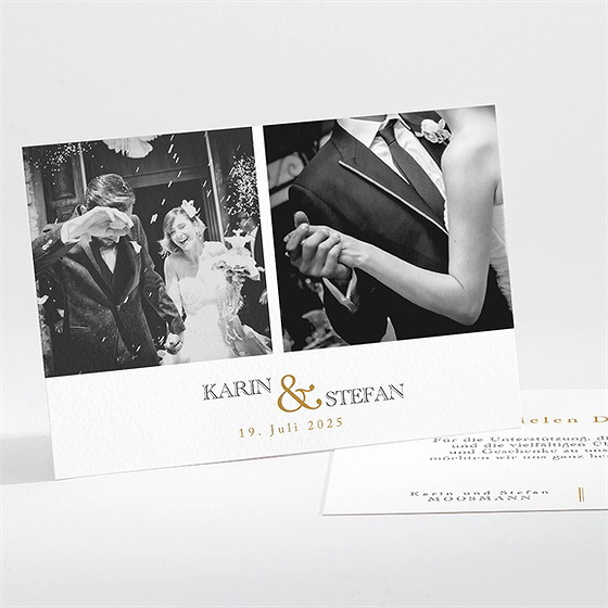 Dankeskarte Hochzeit Eng Verbunden