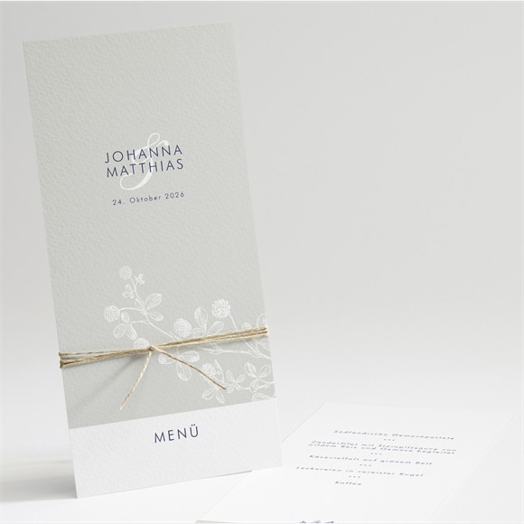 Menükarte Hochzeit Blühender Zweig ref.N22165