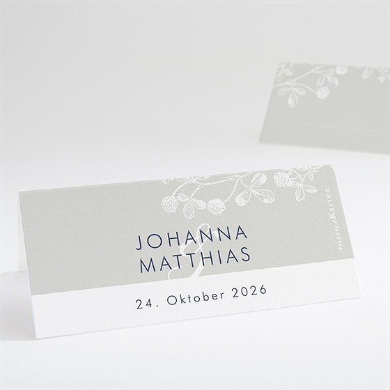 Tischkarte Hochzeit Blühender Zweig