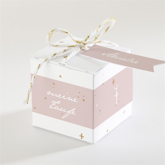 Geschenkbox Taufe Rosa Licht ref.N340151