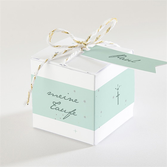 Geschenkbox Taufe Grünes Licht