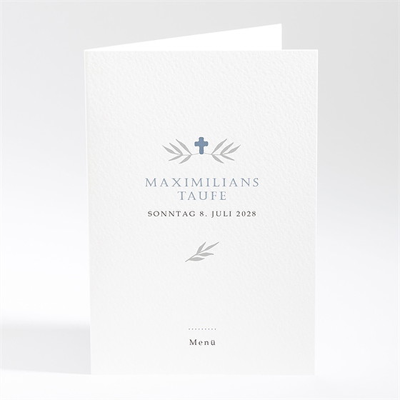 Menükarte Taufe Foto Mosaik