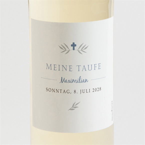 Flaschenetikett Taufe Foto Mosaik ref.N3001508