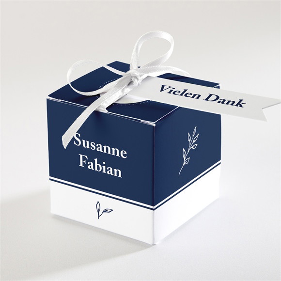 Geschenkbox Hochzeit Schick in Blau ref.N340155