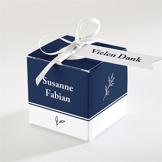 Geschenkbox Hochzeit Schick In Blau
