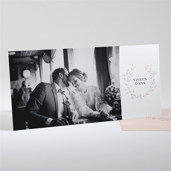 Dankeskarte Hochzeit Reine Eleganz ref.N13184