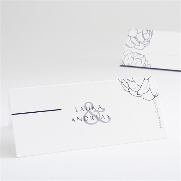 Tischkarte Hochzeit Pfingstrose ref.N440694