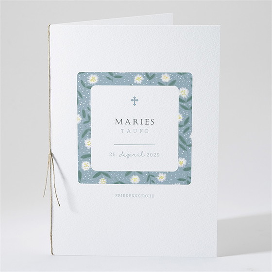 Kirchenheft Taufe Gänseblümchen