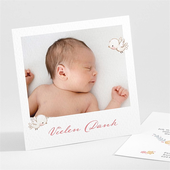 Dankeskarte Geburt Niedlich Rund