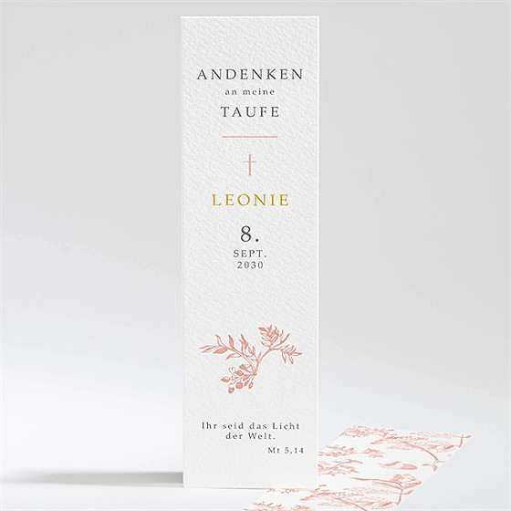 Andenken Taufe vintage natur