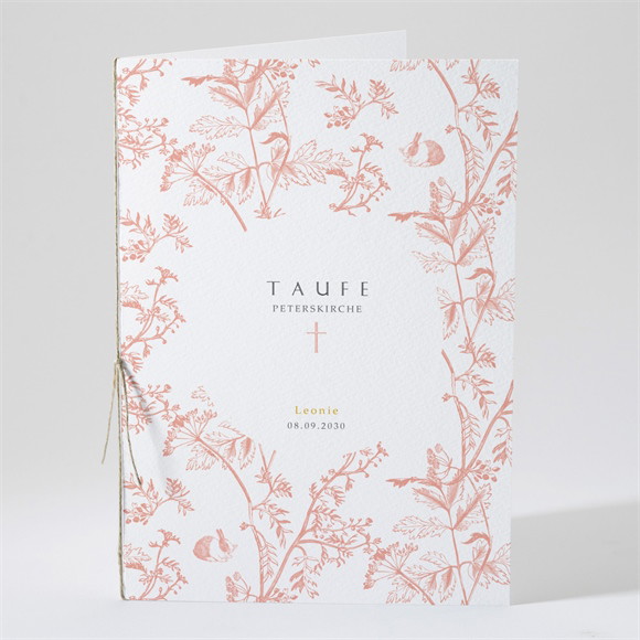 Kirchenheft Taufe Vintage Natur ref.N49197