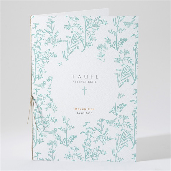 Kirchenheft Taufe Vintage Vogel ref.N49198