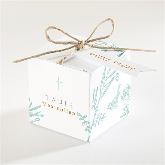 Geschenkbox Taufe Vintage Vogel ref.N340171