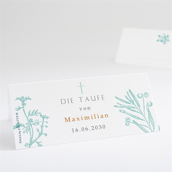 Tischkarte Taufe Vintage Vogel ref.N440708