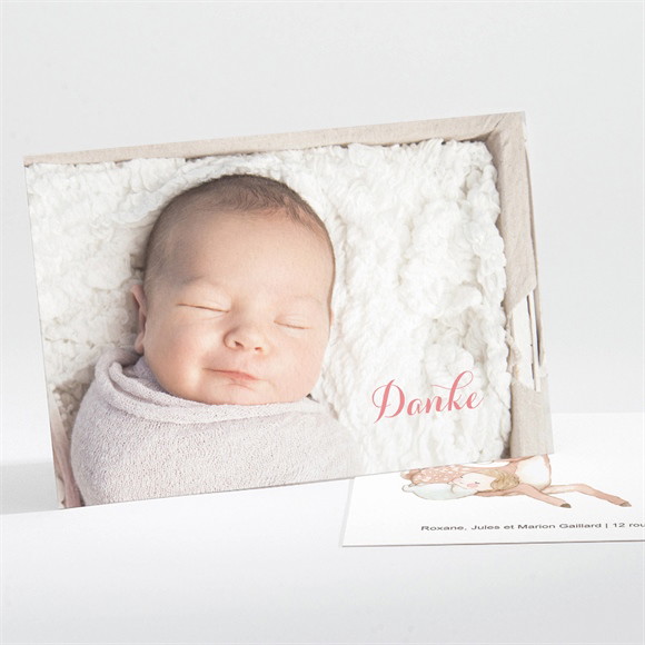 Dankeskarte Geburt Rehkitz ref.N111240
